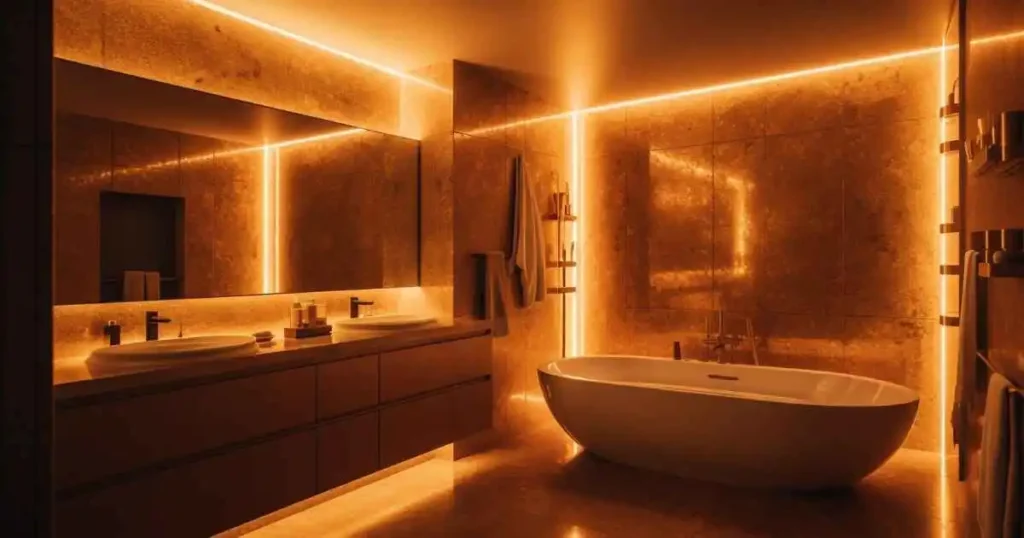Rustic Bathroom Lighting